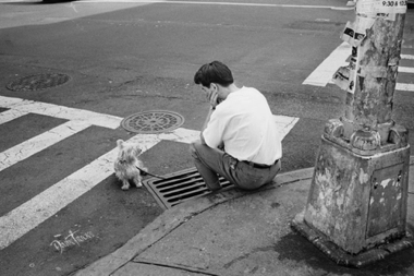 man and dog 1988
